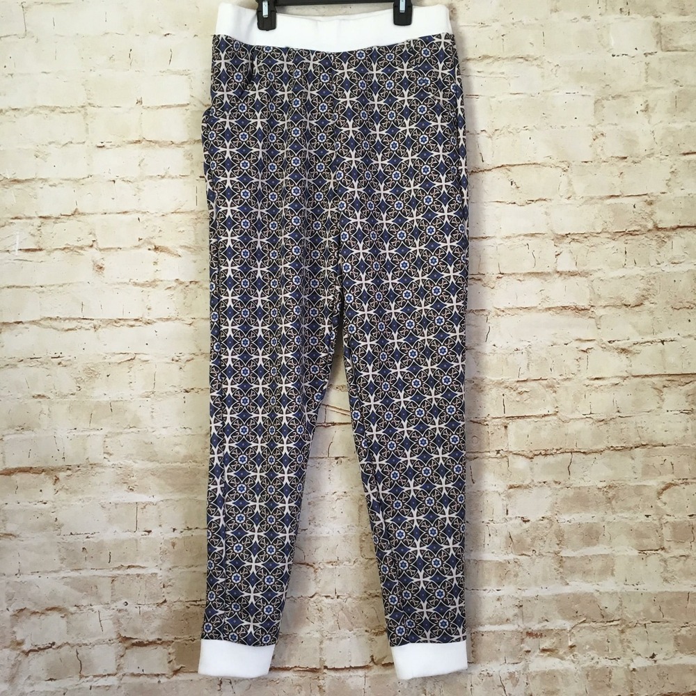 Missguided Women's Size 8 Blue Patterned Lounge Pants‎ NWT